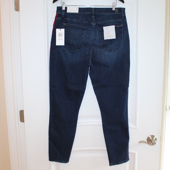 7 For All Mankind High Waist Ankle Skinny jeans (women’s 32) (NWT) - Picture 5 of 13